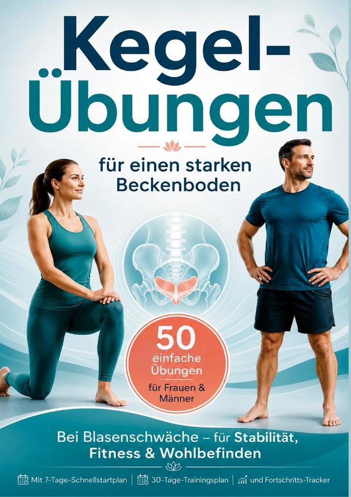 Kegel-Übungen für einen starken Beckenboden: 50 einfache Übungen für Frauen & Männer - bei Blasenschwäche für Stabilität Fitness & Wohlbefinden