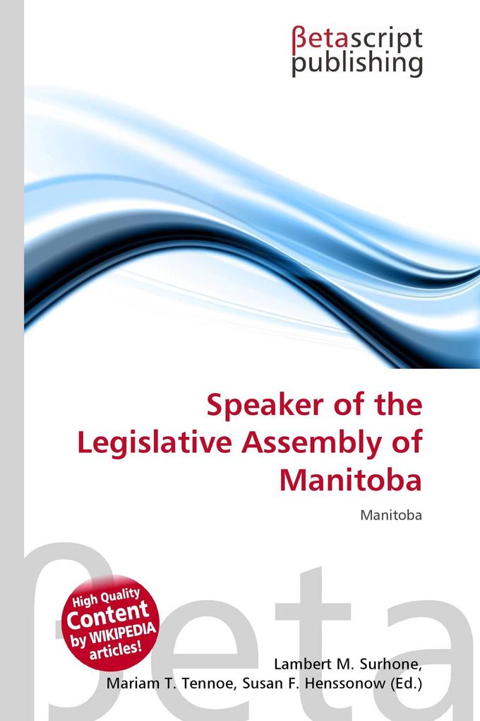 Speaker of the Legislative Assembly of Manitoba