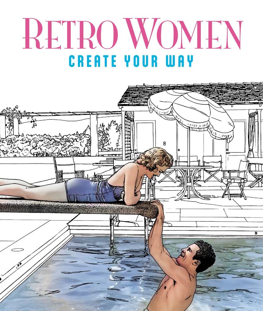 Retro Women Colouring Book
