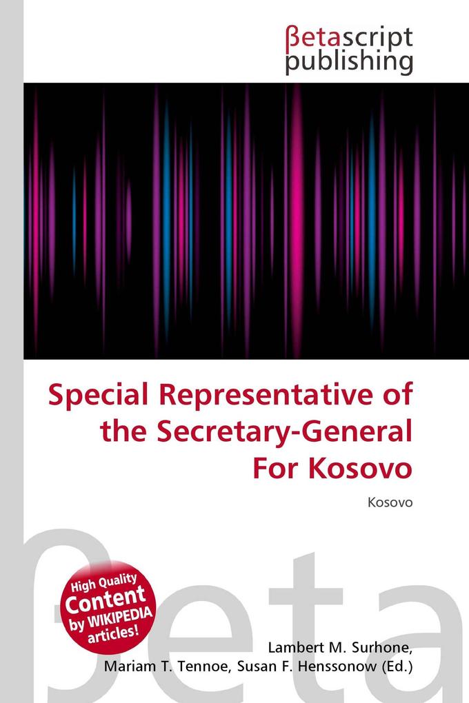 Special Representative of the Secretary-General For Kosovo