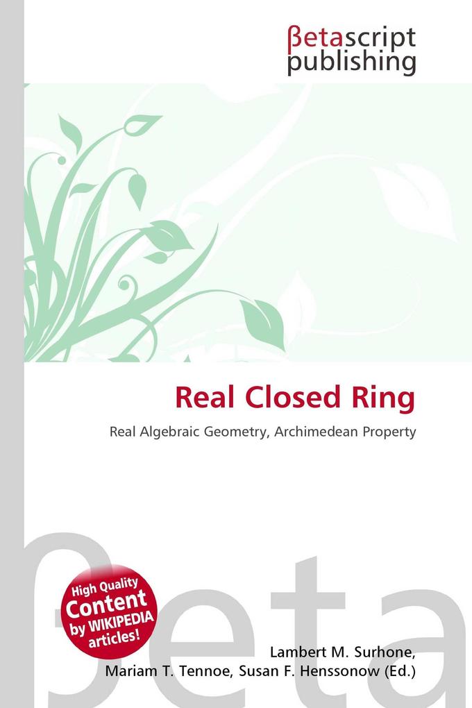 Real Closed Ring