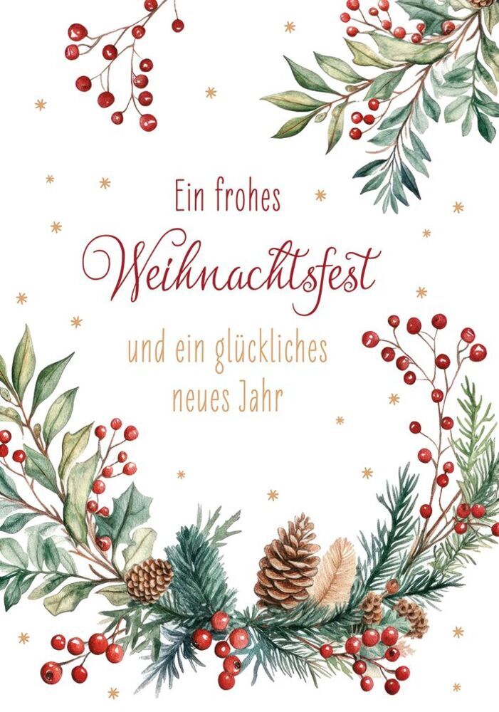 Ein frohes Weihnachtsfest und ein glückliches neues Jahr