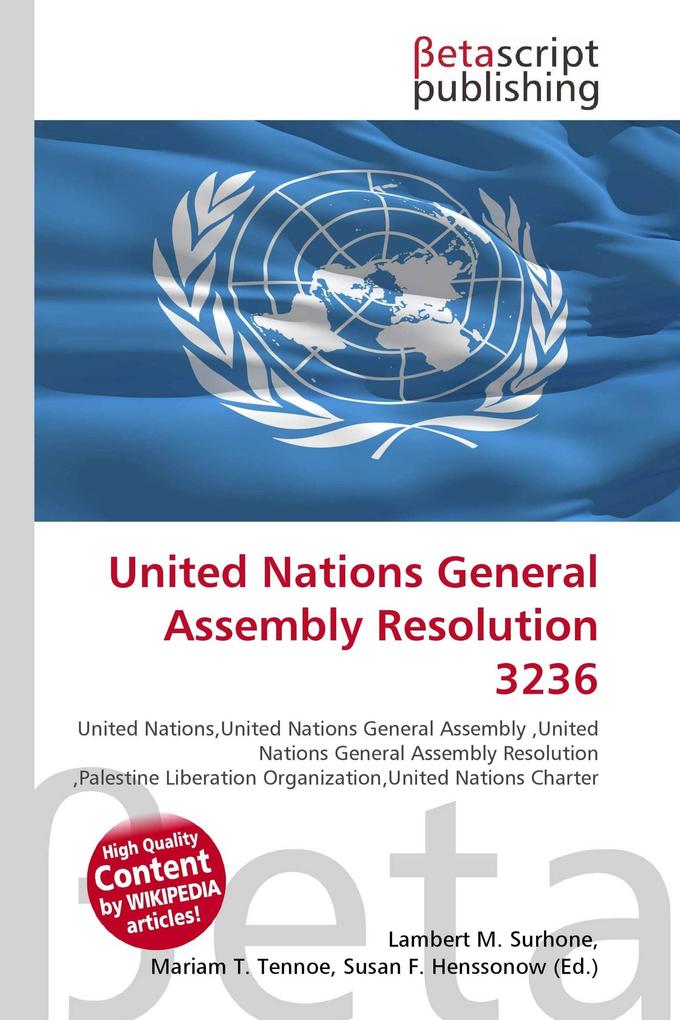 United Nations General Assembly Resolution 3236