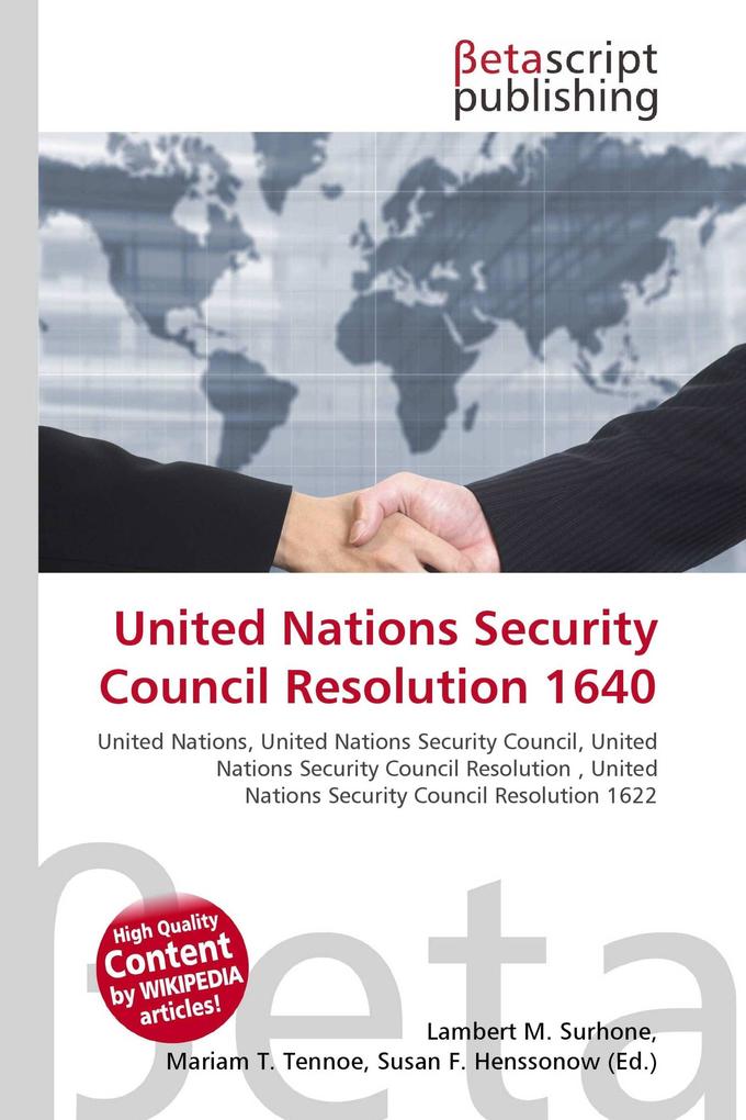 United Nations Security Council Resolution 1640