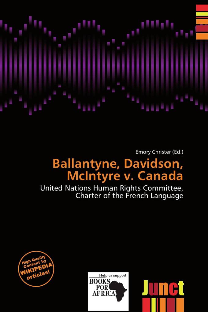 Ballantyne Davidson McIntyre v. Canada