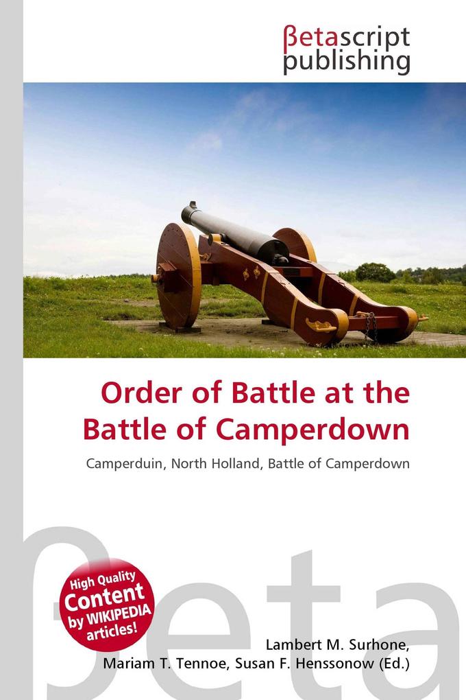 Order of Battle at the Battle of Camperdown