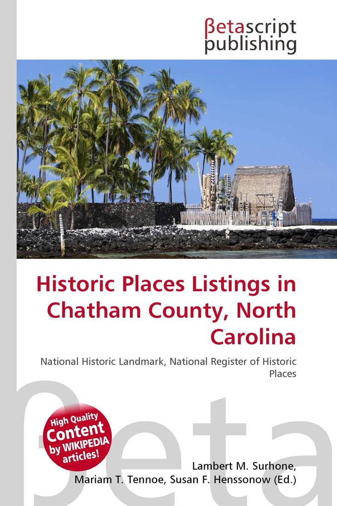 Historic Places Listings in Chatham County North Carolina