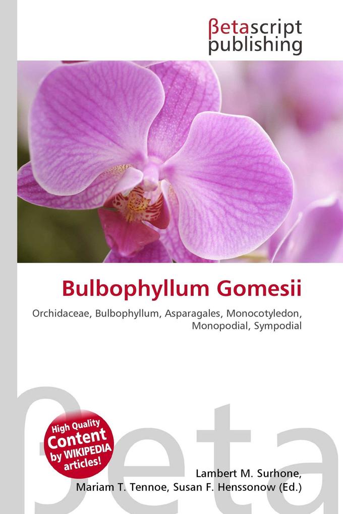 Bulbophyllum Gomesii