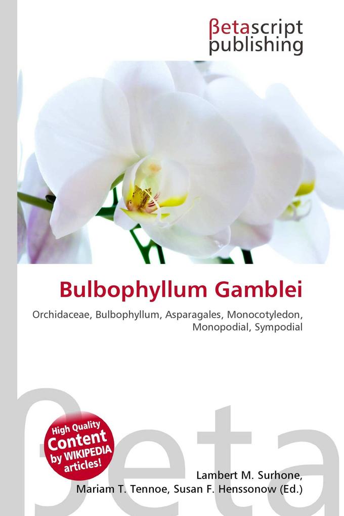 Bulbophyllum Gamblei