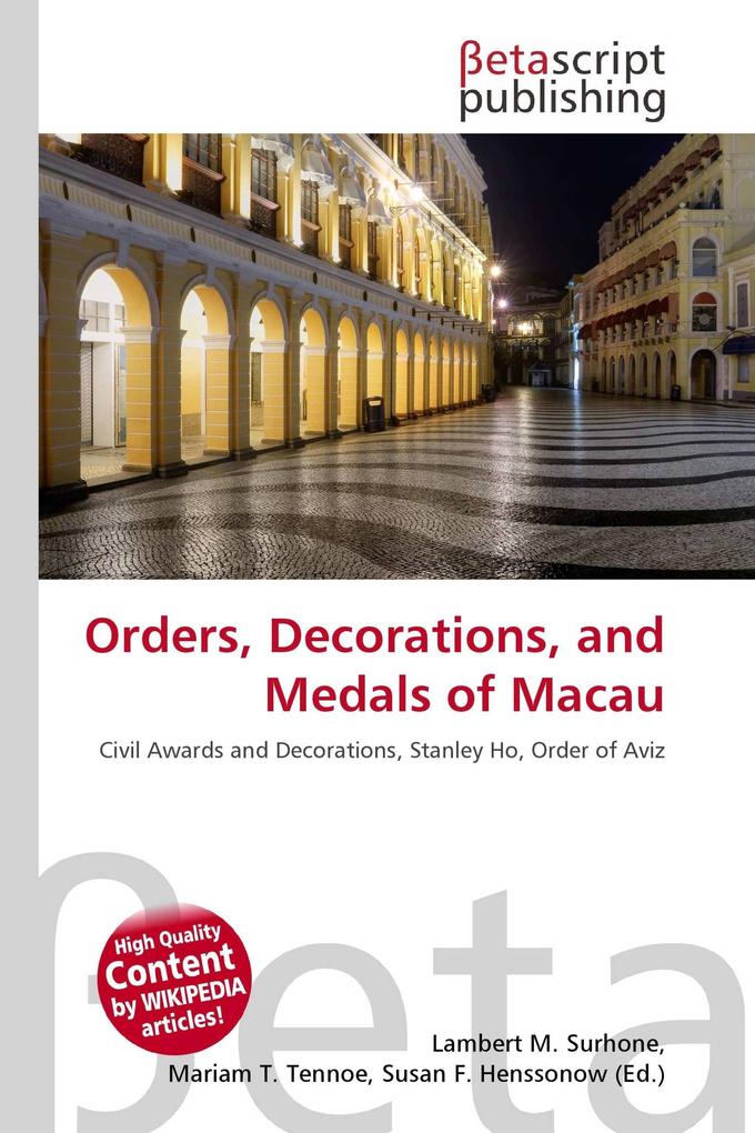 Orders Decorations and Medals of Macau