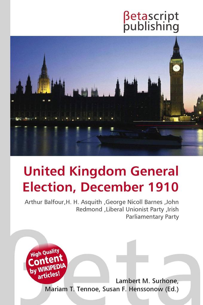 United Kingdom General Election December 1910