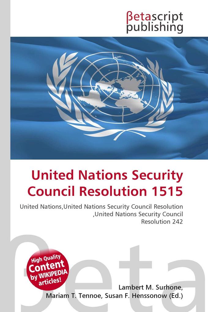United Nations Security Council Resolution 1515