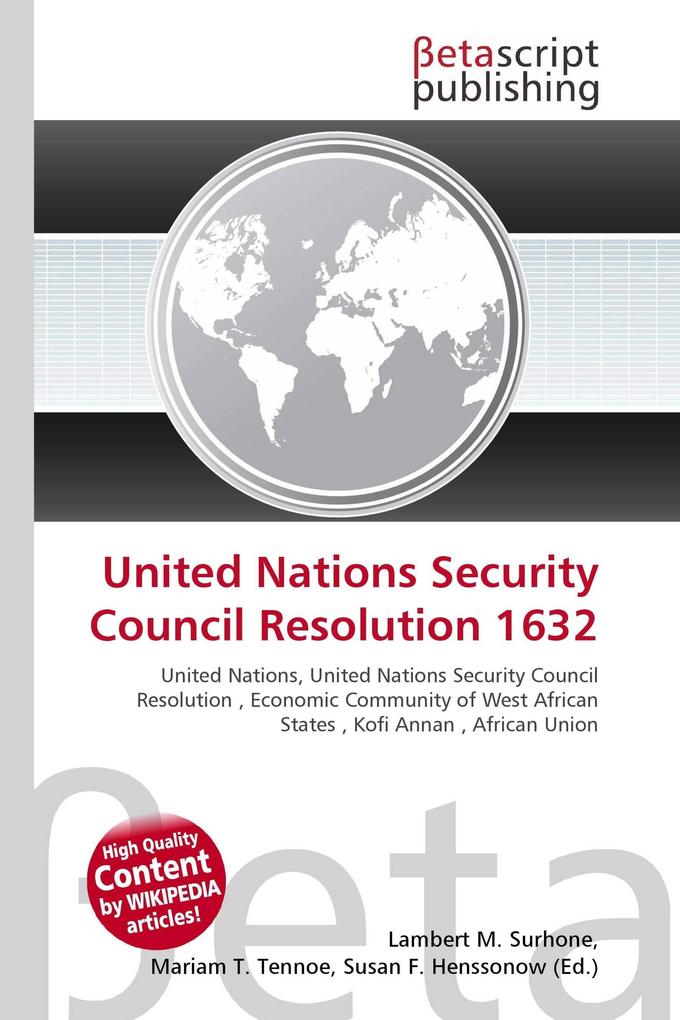 United Nations Security Council Resolution 1632