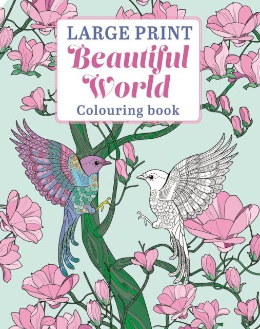 Large Print Beautiful World Colouring Book