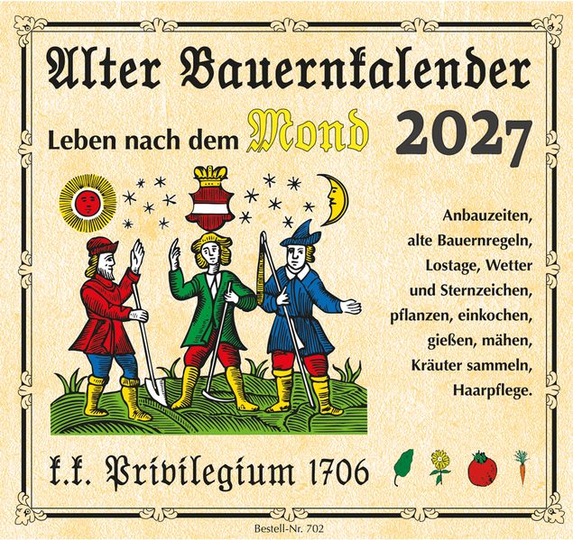 Alter Bauernkalender 2027