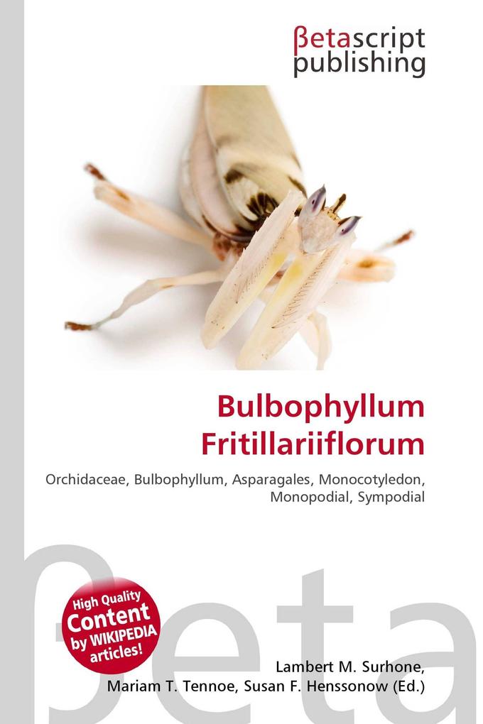 Bulbophyllum Fritillariiflorum