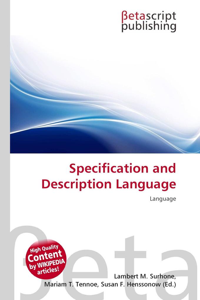 Specification and Description Language