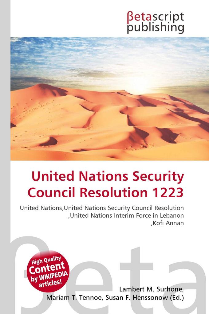 United Nations Security Council Resolution 1223