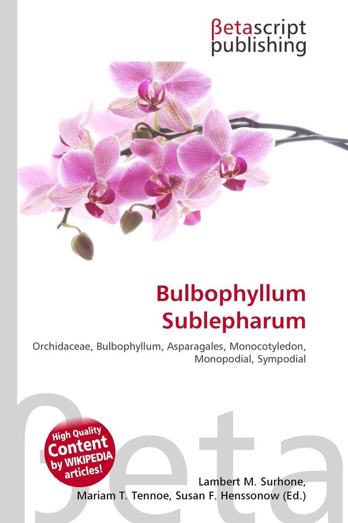 Bulbophyllum Sublepharum