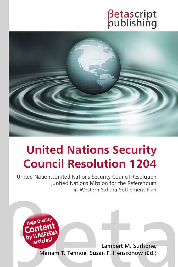 United Nations Security Council Resolution 1204