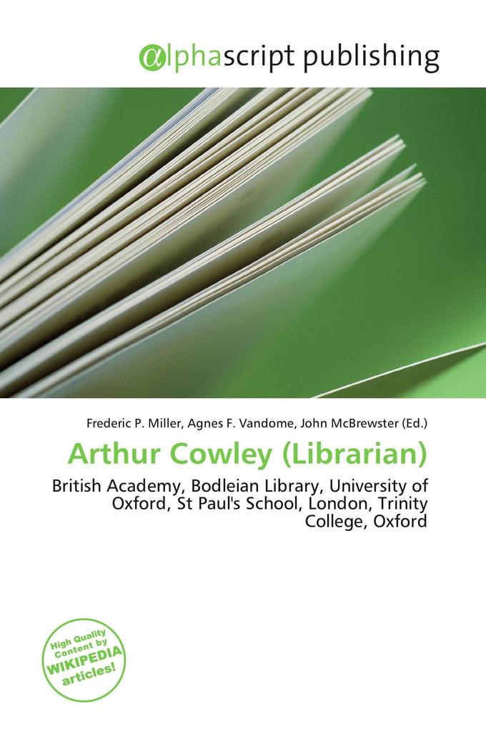 Arthur Cowley (Librarian)
