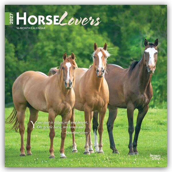 Horse Lovers - Pferdeliebhaber 2027 - 16-Monatskalender