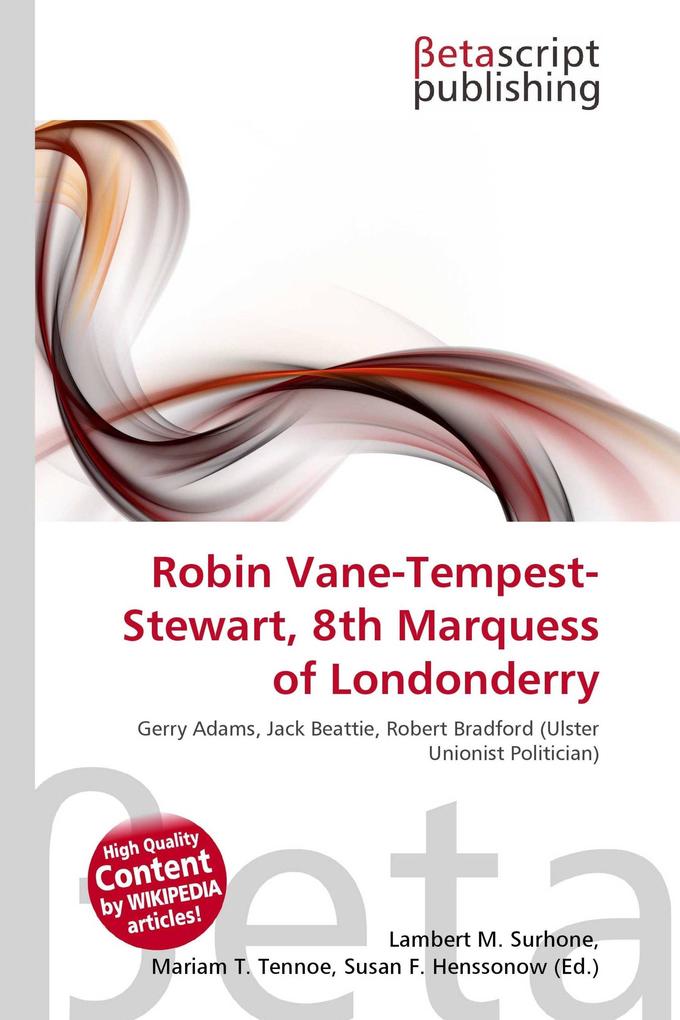 Robin Vane-Tempest-Stewart 8th Marquess of Londonderry