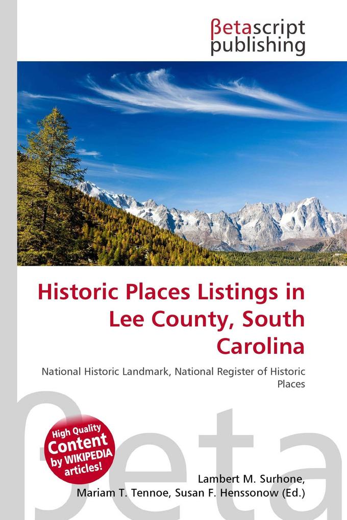 Historic Places Listings in Lee County South Carolina