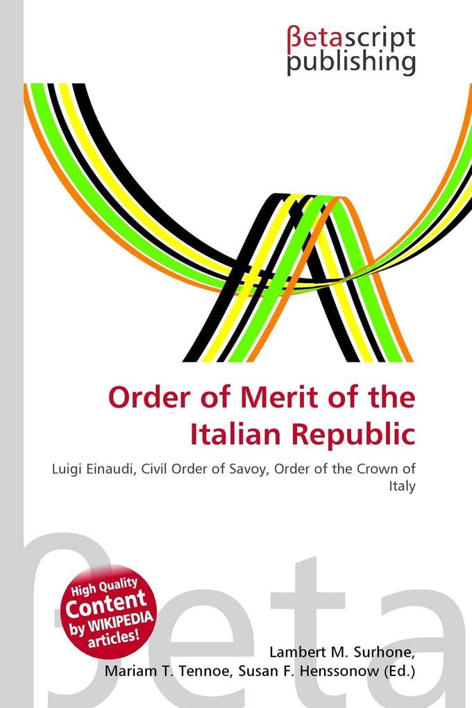 Order of Merit of the Italian Republic