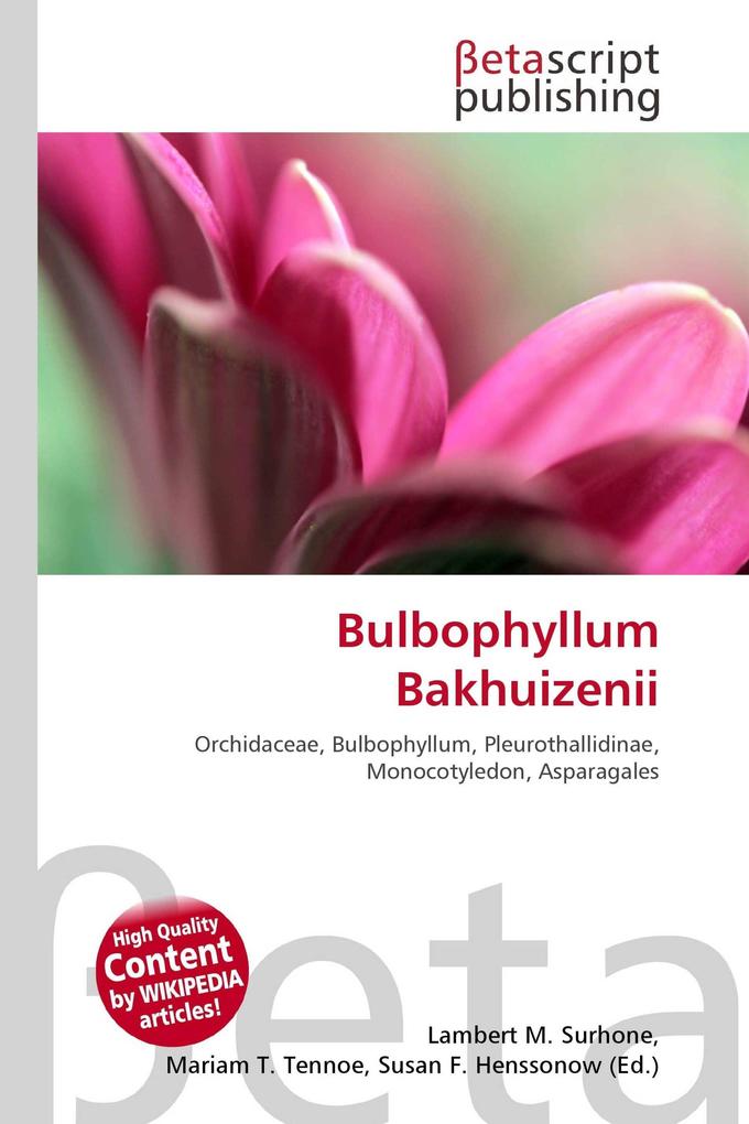 Bulbophyllum Bakhuizenii