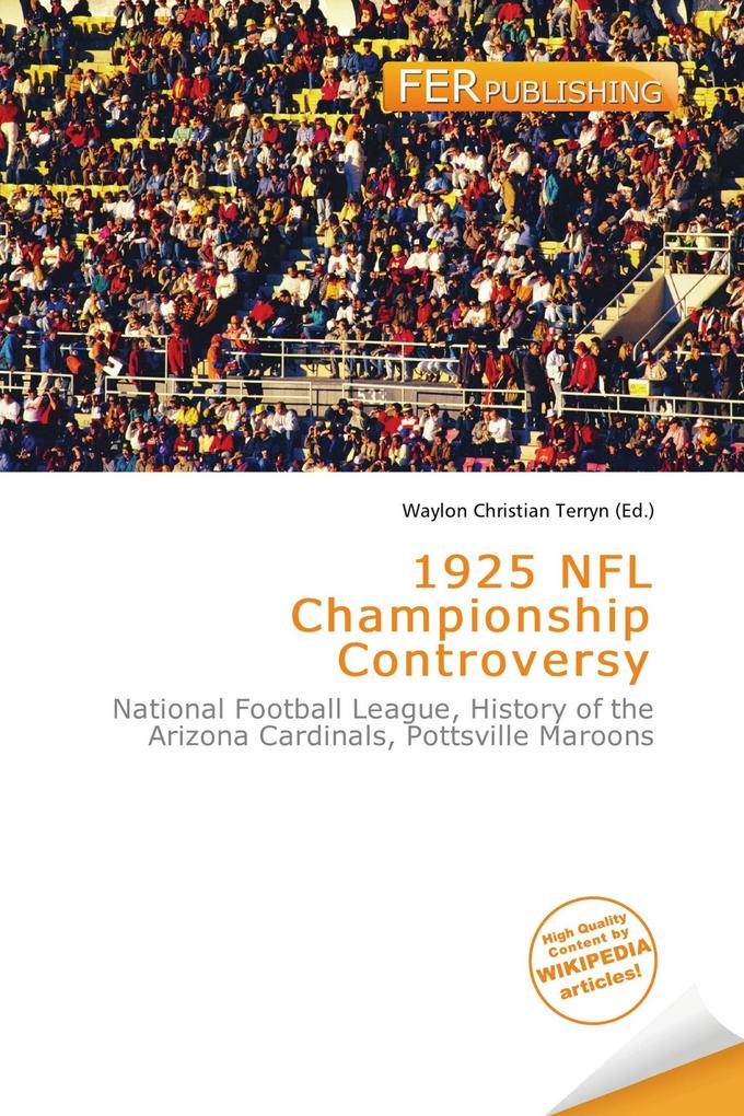 1925 NFL Championship Controversy