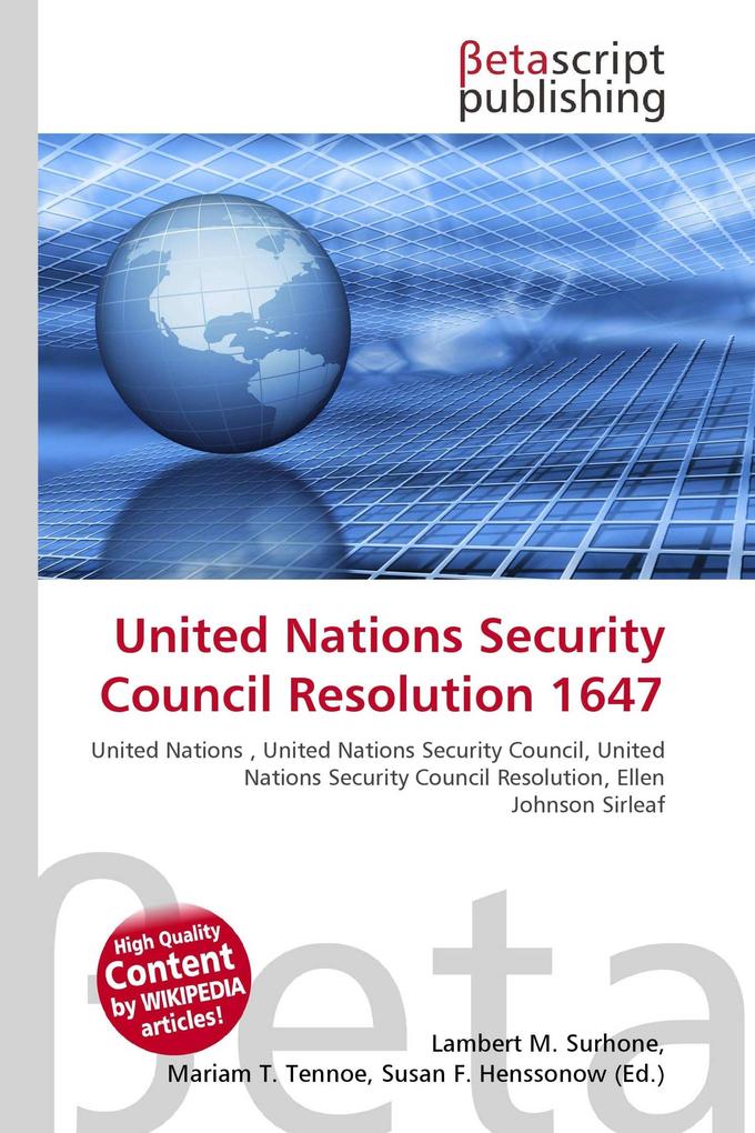 United Nations Security Council Resolution 1647