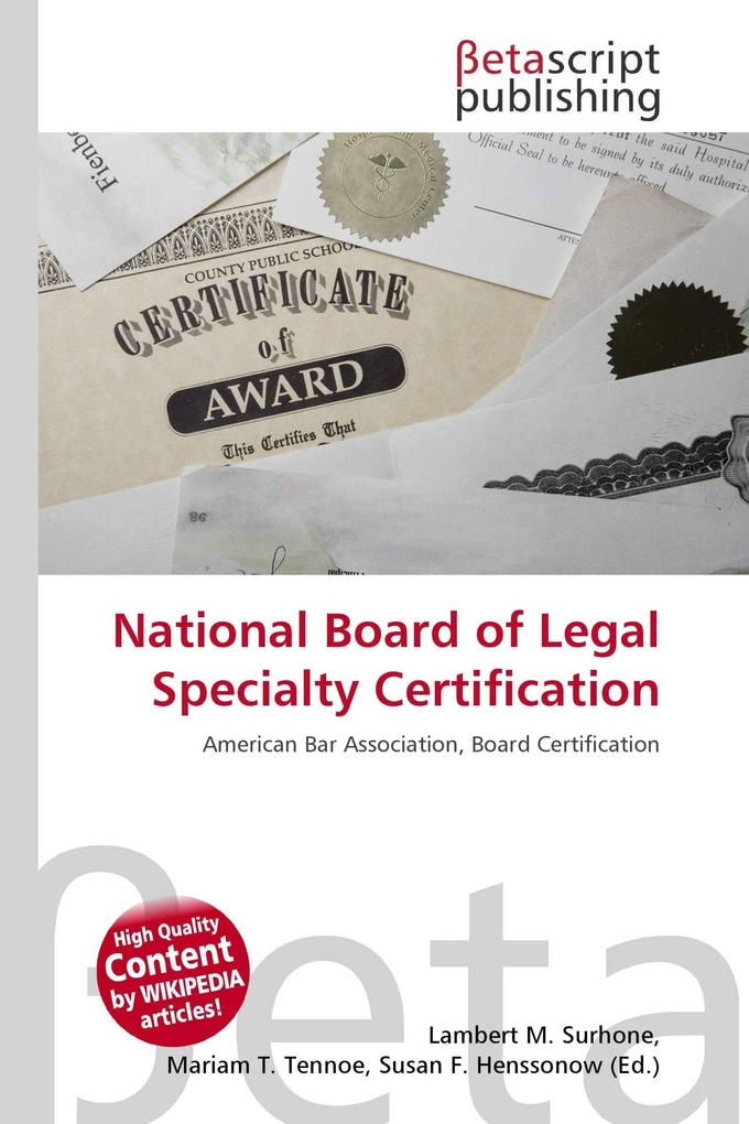 National Board of Legal Specialty Certification