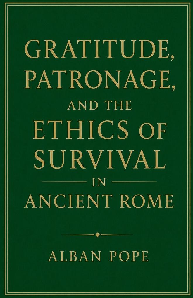 Gratitude Patronage and the Ethics of Survival in Ancient Rome