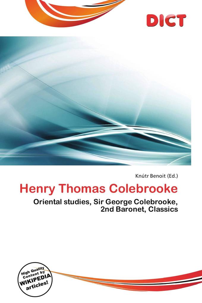 Henry Thomas Colebrooke