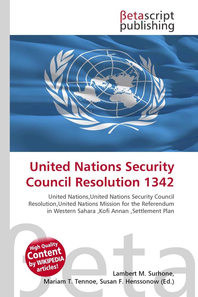 United Nations Security Council Resolution 1342