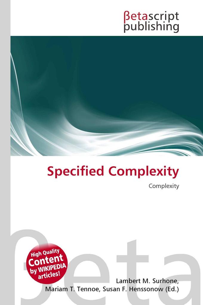 Specified Complexity