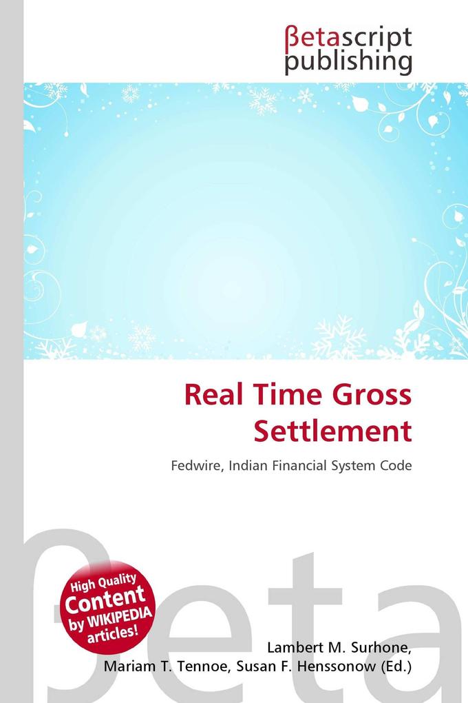 Real Time Gross Settlement