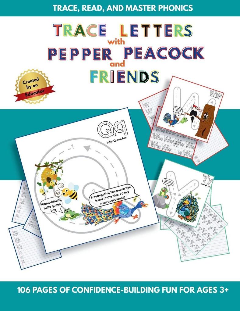 Trace Letters with Pepper Peacock and Friends