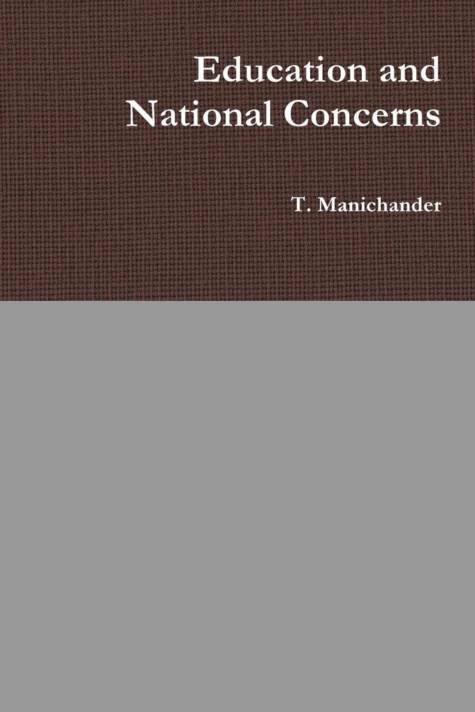 Education and National Concerns