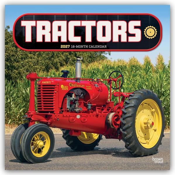 Tractors - Traktoren 2027 - 16-Monatskalender