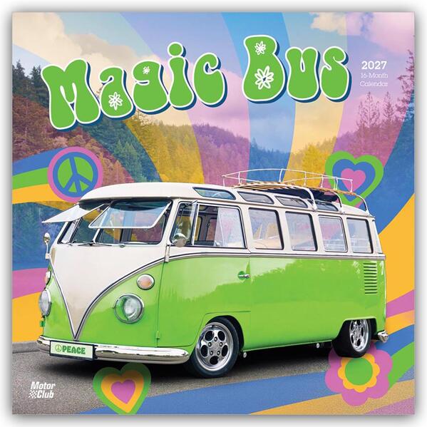 Magic Bus - Magischer Bus 2027 - 16-Monatskalender