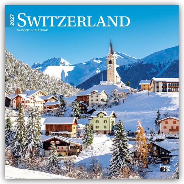 Switzerland - Schweiz 2027 - 16-Monatskalender