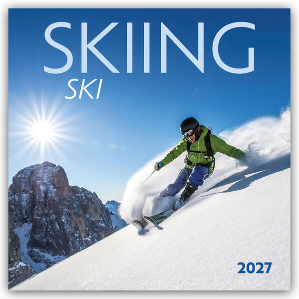 Skiing - Skifahren 2027 - 16-Monatskalender