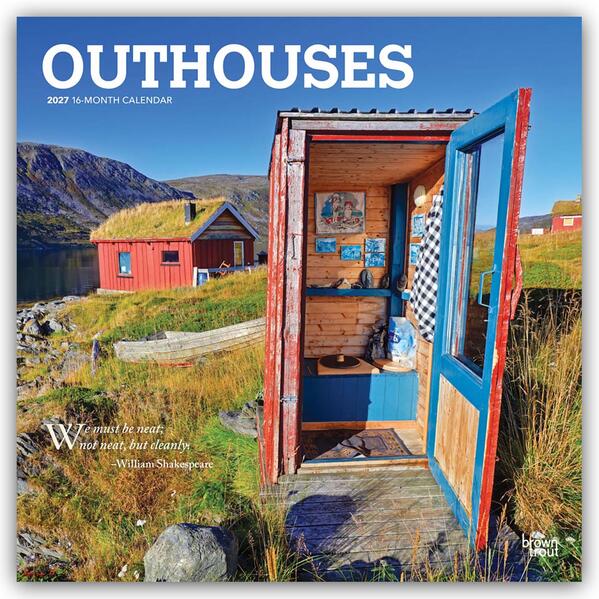 Outhouses - Toilettenhäuschen 2027 - 16-Monatskalender