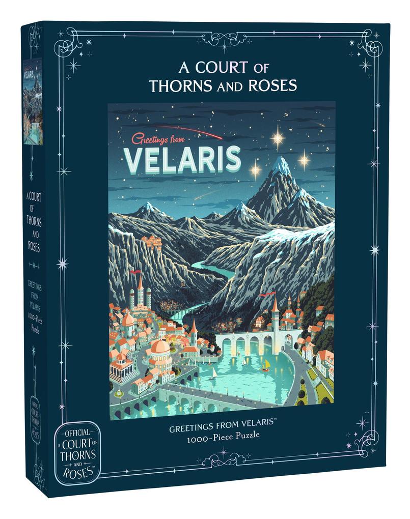 Abrams & Chronicle Books A Court Of Thorns And Roses Official Greetings From Velaris 1000-Piece Puzzle