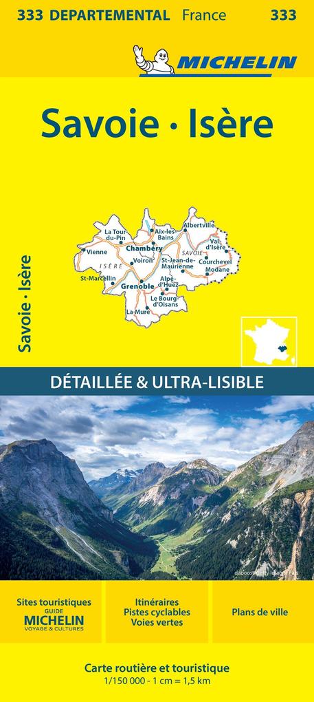 Isere Savoie - Michelin Local Map 333