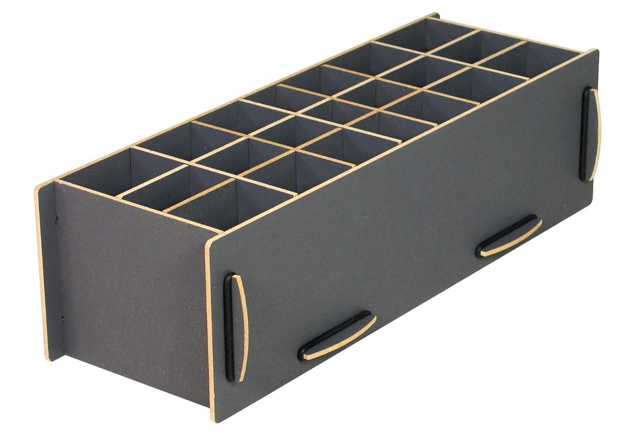 Werkhaus Stiftebox XL dunkelgrau 29 x 115 x 8 cm