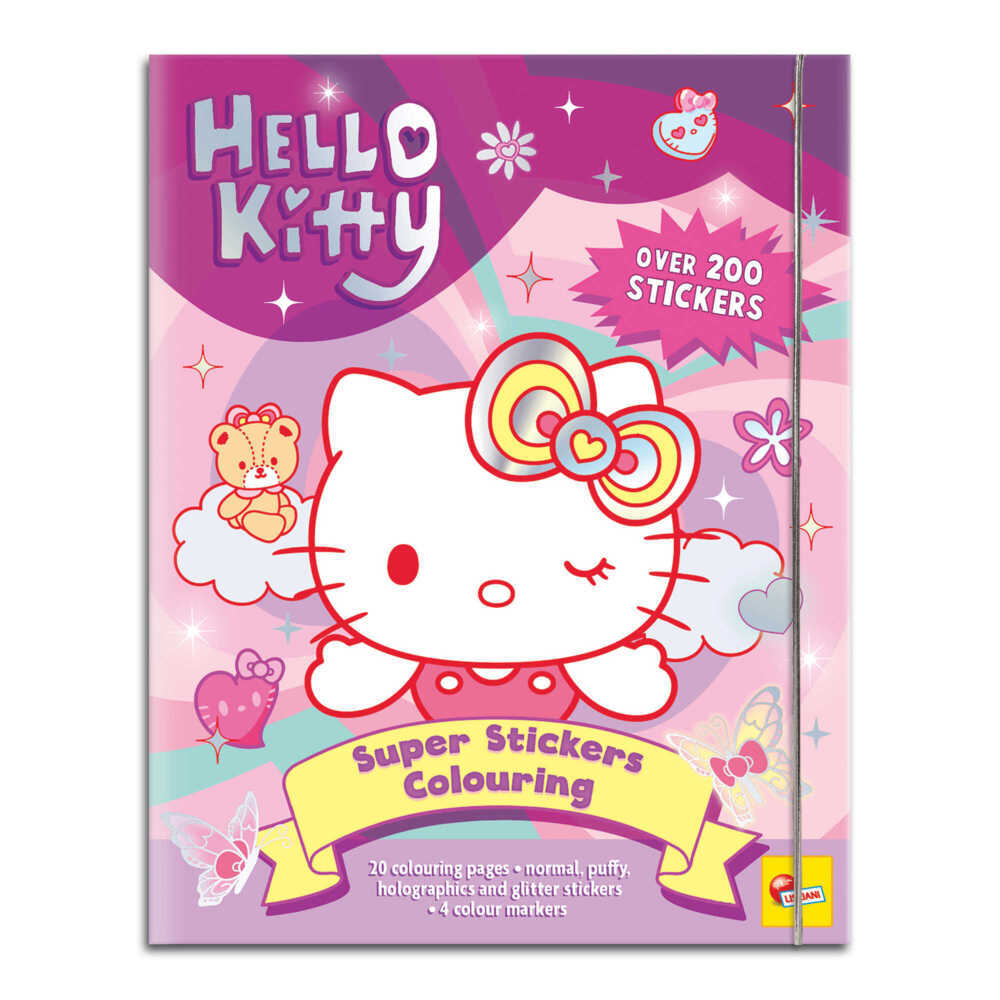 Hello Kitty Super Stickers Ausmalbuch In Display 12