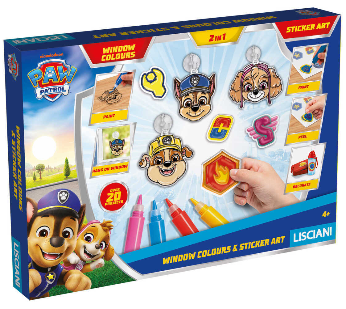 Paw Patrol Window Colours & Sticker Art